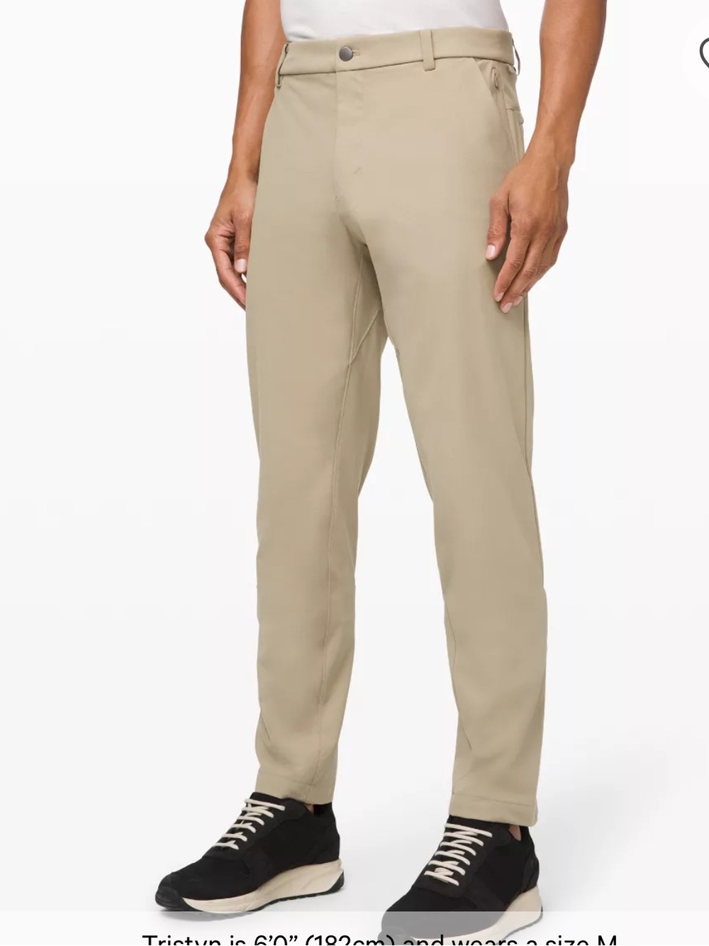 lululemon athletica Men's Stretch Chinos in Khaki Tan